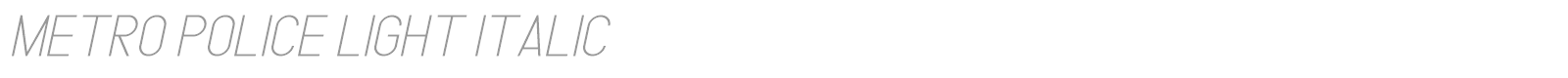 Metro Police font preview